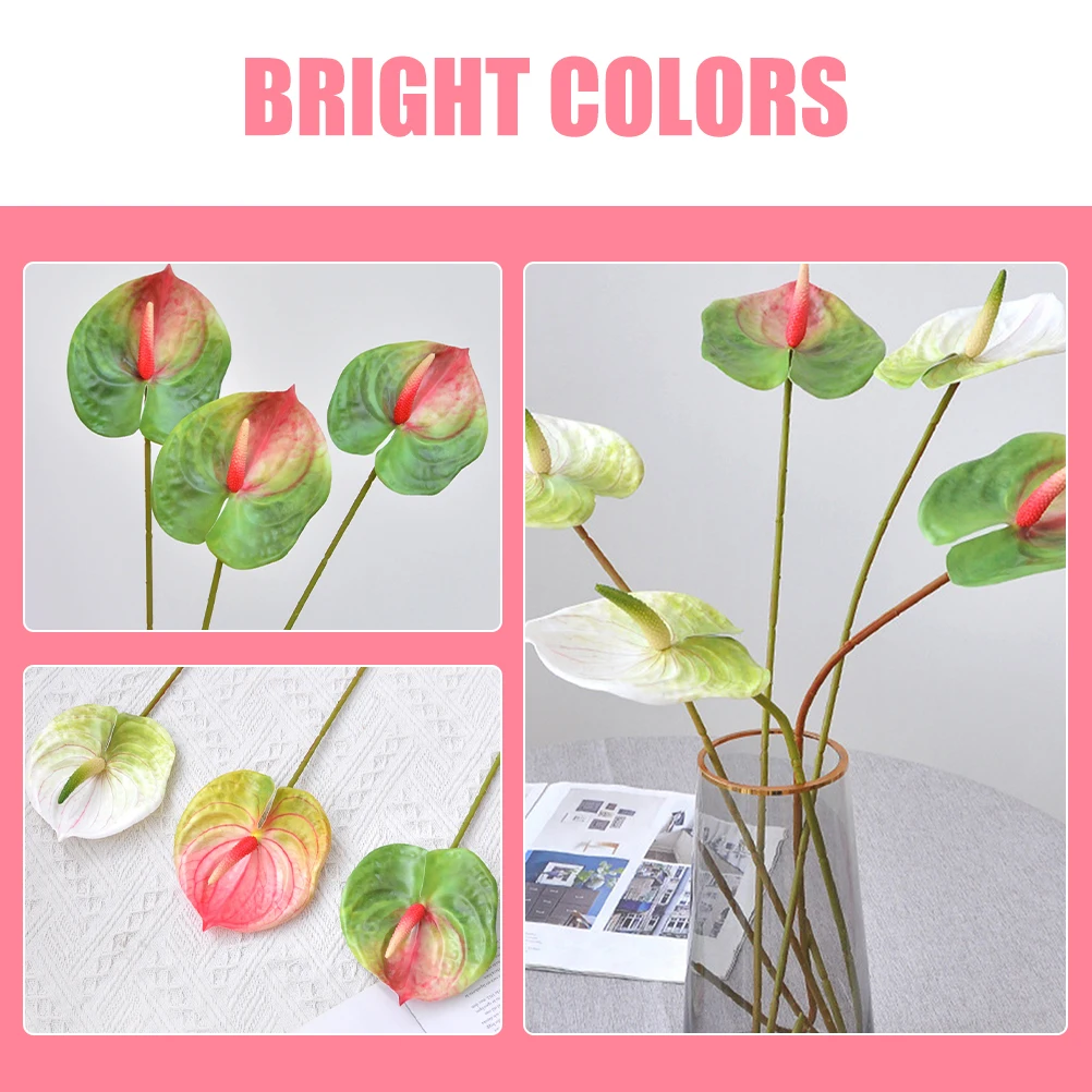 6 Pcs Artificial Bouquet Flower Decor Photography Props Flowers Fake Diy Anthurium for Decoration Wedding Small
6 Pcs Artificial Bouquet Flower Decor Photography Props Flowers Fake Diy Anthurium for Decoration Wedding Small
