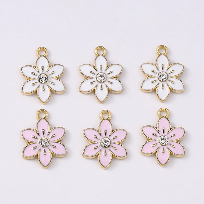 Duarte 20Pcs/Lot Cute Enamel Sakura Flower Charms Pendants for Jewelry Making Necklaces Earrings Bracelet DIY Crafts Accessories
Duarte 20Pcs/Lot Cute Enamel Sakura Flower Charms Pendants for Jewelry Making Necklaces Earrings Bracelet DIY Crafts Accessories