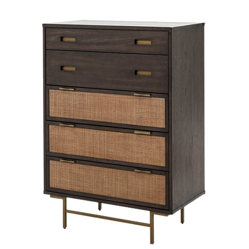 Nordic Retro Solid Wood Chest of Drawers Bedroom Storage Organizer Silent Style Creative Woven Rattan Chest of Drawer
Nordic Retro Solid Wood Chest of Drawers Bedroom Storage Organizer Silent Style Creative Woven Rattan Chest of Drawer