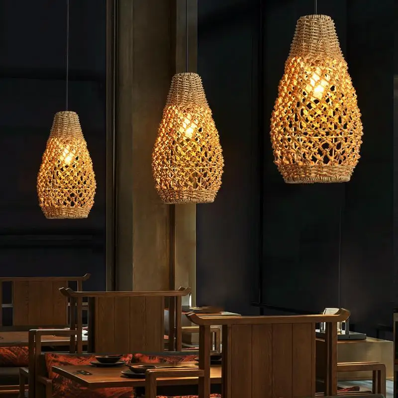 Rattan LED chandelier HomestayRestaurant Tea room Japanese spiral staircase bamboo rattan Coffee room bedroom bedside lamp
Rattan LED chandelier HomestayRestaurant Tea room Japanese spiral staircase bamboo rattan Coffee room bedroom bedside lamp