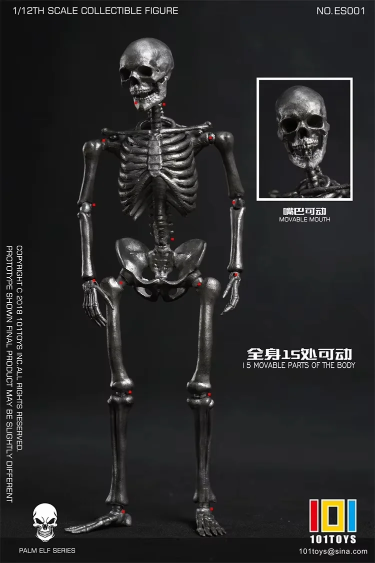 In Stock 101TOYS 1/12 Scale Skull Skeleton Raw Material ES001-ES002 Collectible Action Figure Toy Collection Ornament
In Stock 101TOYS 1/12 Scale Skull Skeleton Raw Material ES001-ES002 Collectible Action Figure Toy Collection Ornament
