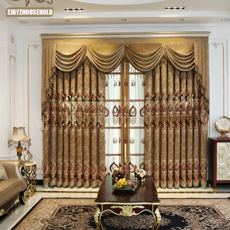 European Curtains for Living Dining Room Bedroom Embroidered Luxury Villarestaurant Balcony Floor High-grade Jacquard Chenille
European Curtains for Living Dining Room Bedroom Embroidered Luxury Villarestaurant Balcony Floor High-grade Jacquard Chenille