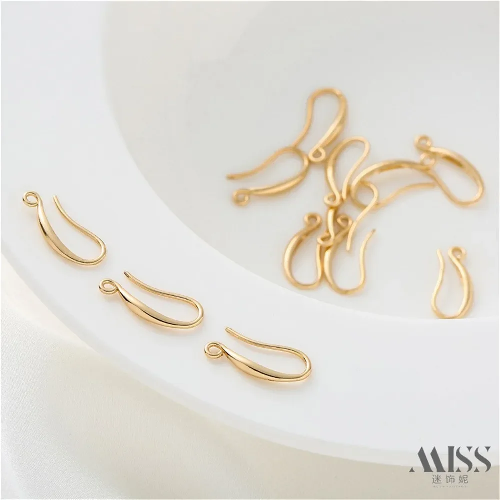 14K Copper-clad Genuine Golden Face Plain Style Simple and Fashionable Ear Hook Handmade DIY Earrings Ear Accessories
14K Copper-clad Genuine Golden Face Plain Style Simple and Fashionable Ear Hook Handmade DIY Earrings Ear Accessories