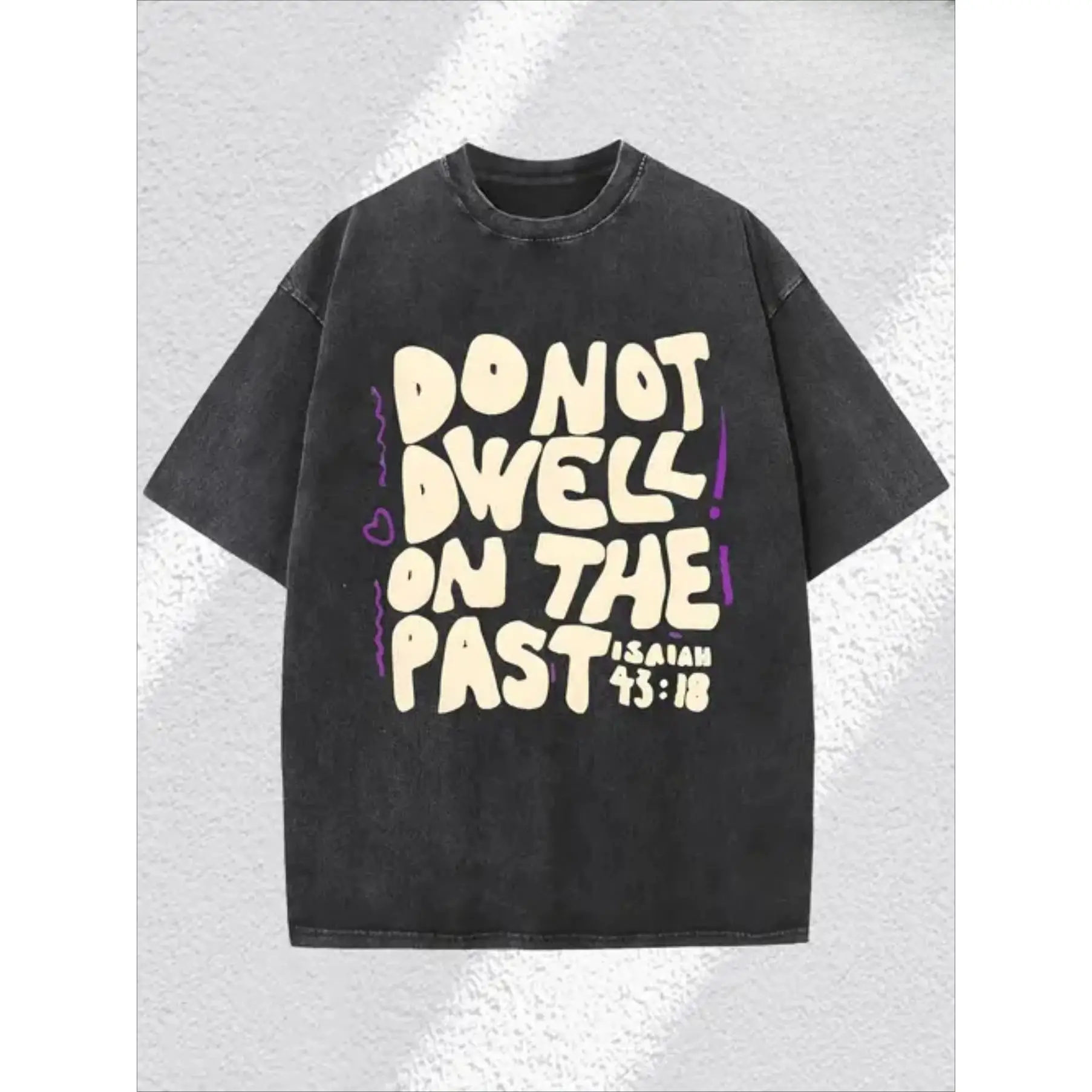 Christian T-Shirt "Do Not Dwell On The Past" Graphic Tee Unisex Washed Retro Isaiah 43:18 Bible Verse Top Gift
Christian T-Shirt "Do Not Dwell On The Past" Graphic Tee Unisex Washed Retro Isaiah 43:18 Bible Verse Top Gift