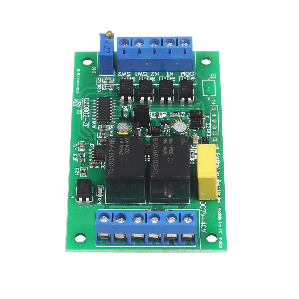Motor Direction Controller for DC Motors Supporting 6V to 24V Input Voltage and Self Locking Jog Mode Operation
Motor Direction Controller for DC Motors Supporting 6V to 24V Input Voltage and Self Locking Jog Mode Operation