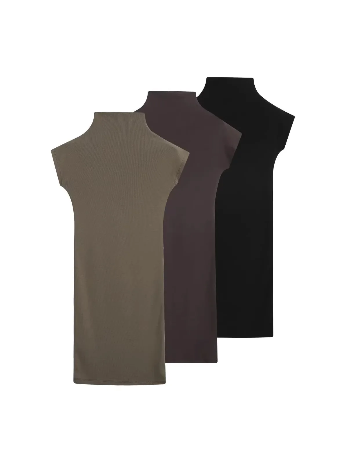 Withered New Women's Clothing European And American Style Simple Temperament Slim Fit Half High Neck Short Sleeved Dress
Withered New Women's Clothing European And American Style Simple Temperament Slim Fit Half High Neck Short Sleeved Dress