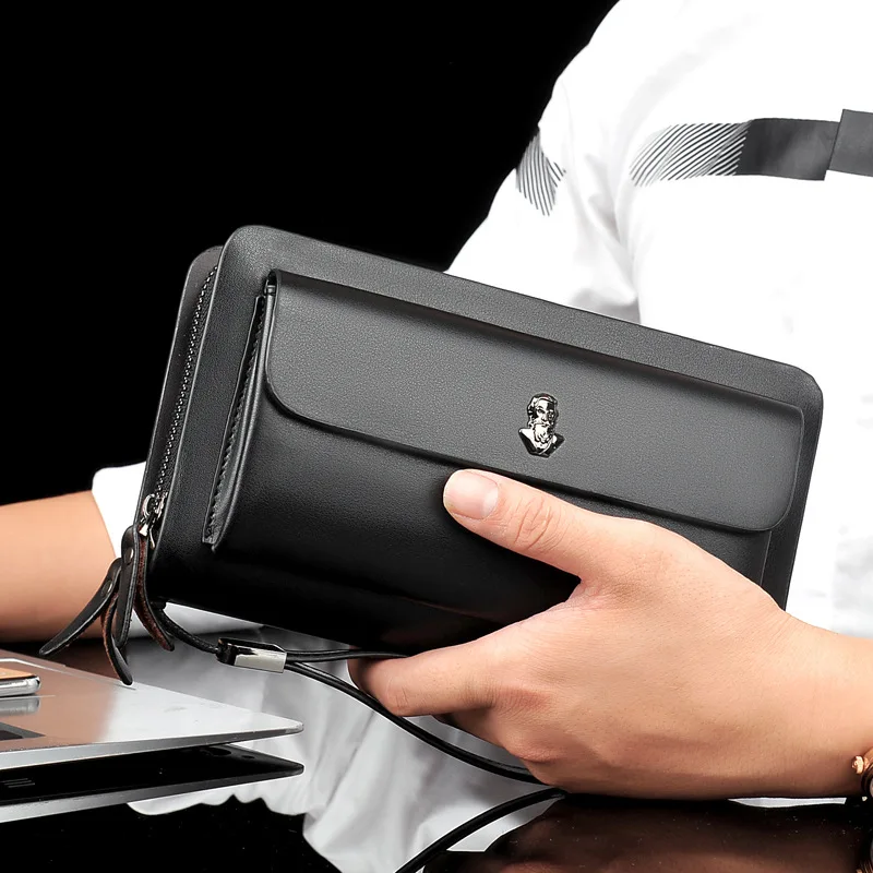 Men Clutch Bag Men's Long Purse Large Capacity Men's Wallets Cell Phone Pocket Passcard Pocket High Quality Wallet Bags
Men Clutch Bag Men's Long Purse Large Capacity Men's Wallets Cell Phone Pocket Passcard Pocket High Quality Wallet Bags