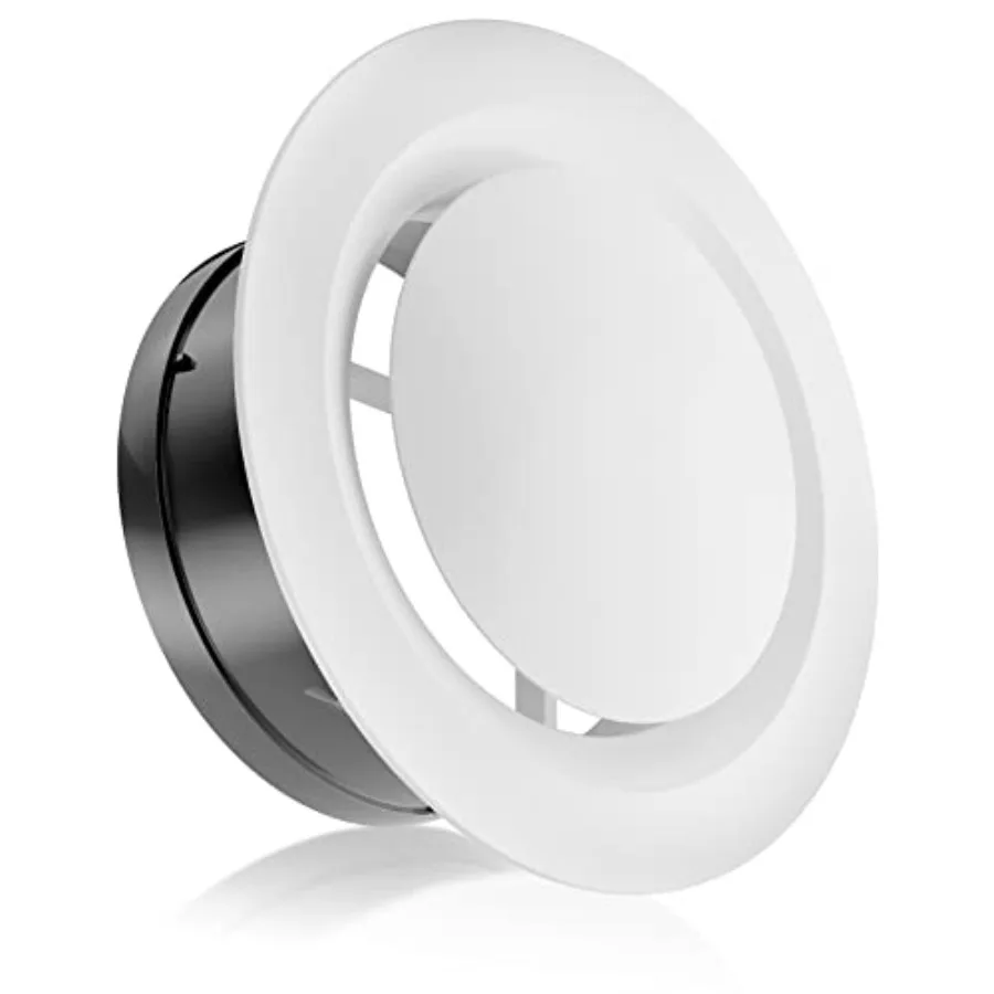 Air Vent Covers, ABS Adjustable Soffit Vent, Round Ceilg Diffuser for Livg Room, Closet, Bathroom, Kitchen, Ventilation Use, Wh
Air Vent Covers, ABS Adjustable Soffit Vent, Round Ceilg Diffuser for Livg Room, Closet, Bathroom, Kitchen, Ventilation Use, Wh