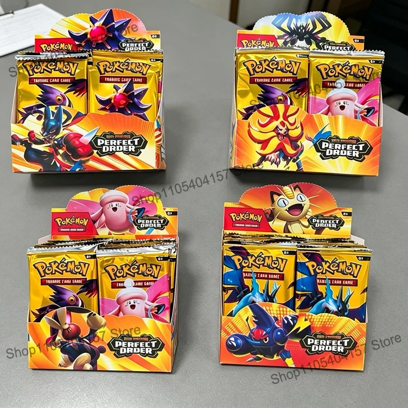 288Pcs Pokemon MEGA EVOLUTION Perfect Order Scarlet Violet Prismatic Evolutions English Booster Battle Transaction Card
288Pcs Pokemon MEGA EVOLUTION Perfect Order Scarlet Violet Prismatic Evolutions English Booster Battle Transaction Card