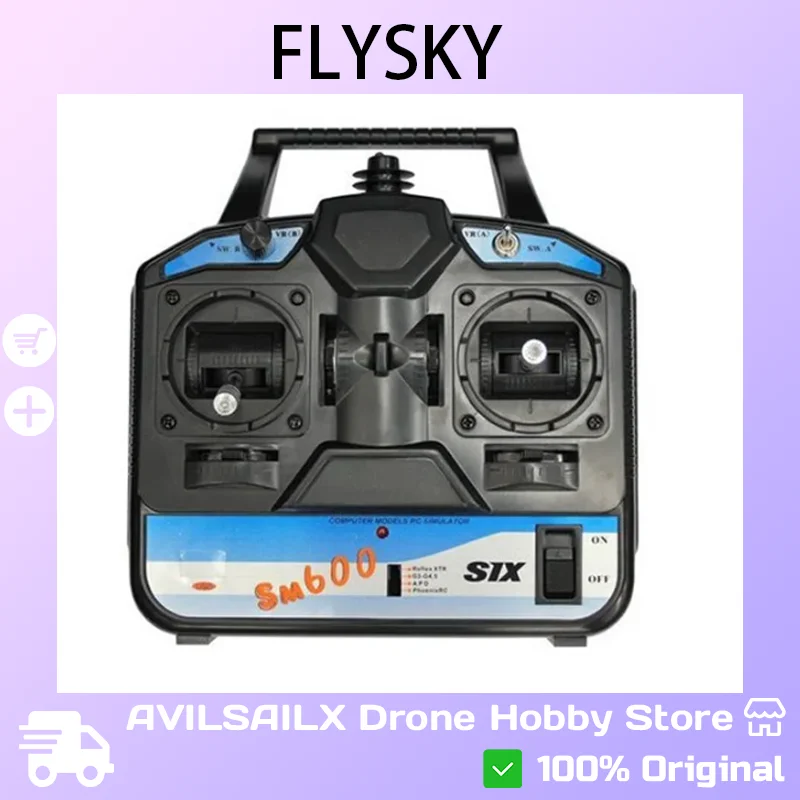 Flysky FS-SM600 6-Channel RC Handheld Remote - Specially Designed for Drone & FPV
Flysky FS-SM600 6-Channel RC Handheld Remote - Specially Designed for Drone & FPV