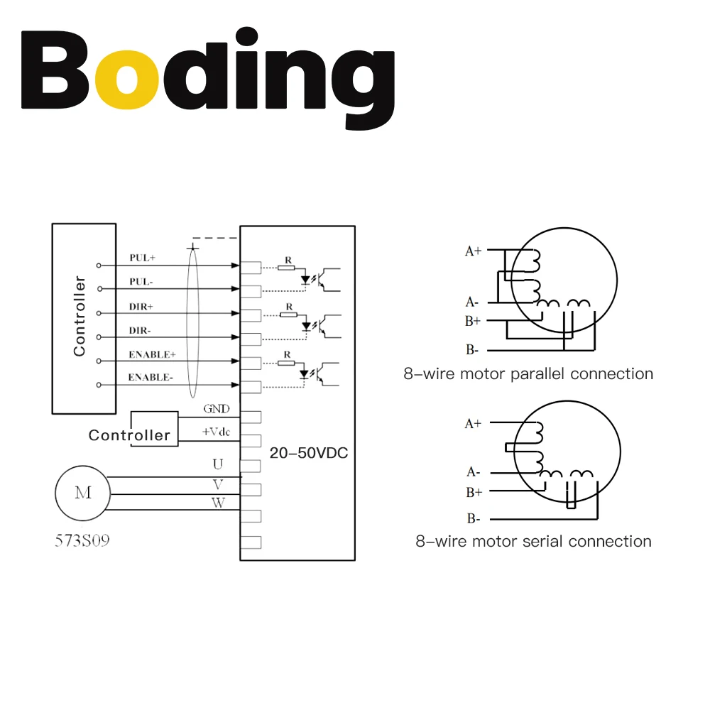 Aubalasti Leadshine 3Phase Stepper Motor Driver 3DM580S 20-50VDC Match With Nema23 Nema34 Stepper Motor for CNC Engraver Machine
Aubalasti Leadshine 3Phase Stepper Motor Driver 3DM580S 20-50VDC Match With Nema23 Nema34 Stepper Motor for CNC Engraver Machine