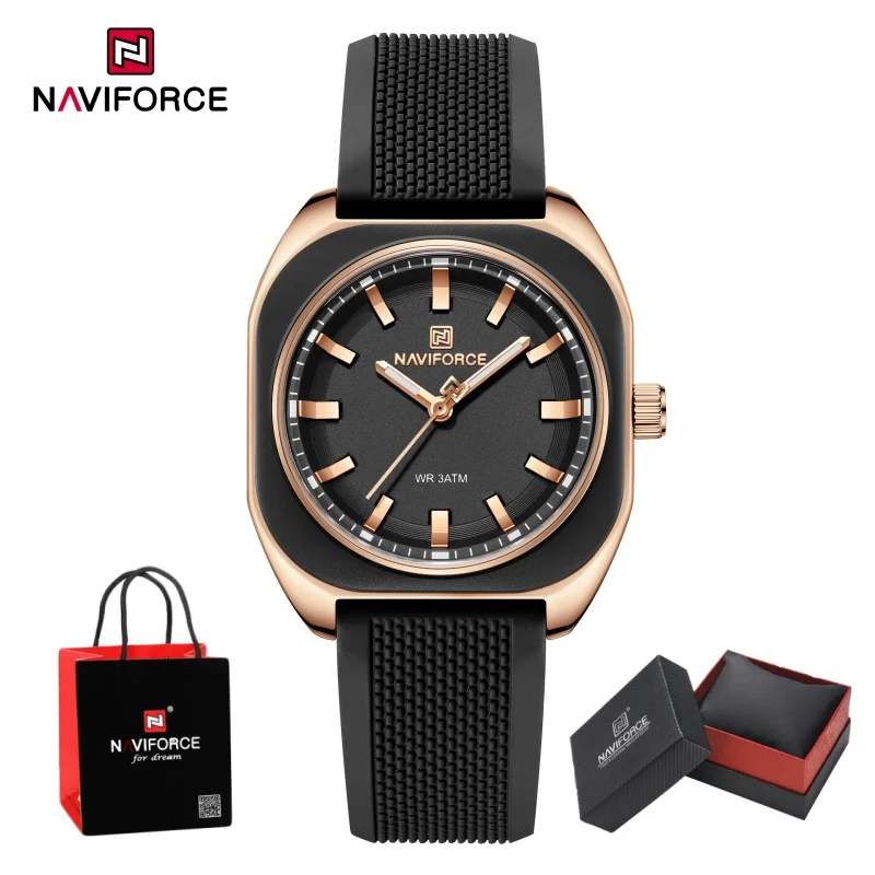 NAVIFORCE Fashion Women's Casual Elegant Simple Polygon Quartz Silicone New Watch Gift for Women Wristwatch Casual Package Gifts
NAVIFORCE Fashion Women's Casual Elegant Simple Polygon Quartz Silicone New Watch Gift for Women Wristwatch Casual Package Gifts