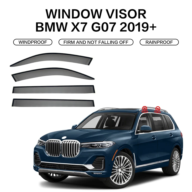 Window Visor For BMW X7 G07 2019-2023 Auto Door Visor Weather shields Window Protectors BMW X7 G07 2019-2023
Window Visor For BMW X7 G07 2019-2023 Auto Door Visor Weather shields Window Protectors BMW X7 G07 2019-2023