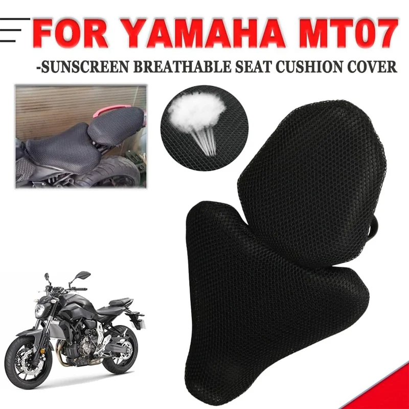 For YAMAHA MT 07 FZ-07 2013 2014 2015 2016 2017 Motorcycle Accessories Seat Cushion Cover Anti-Slip Mesh Fabric Protector
For YAMAHA MT 07 FZ-07 2013 2014 2015 2016 2017 Motorcycle Accessories Seat Cushion Cover Anti-Slip Mesh Fabric Protector