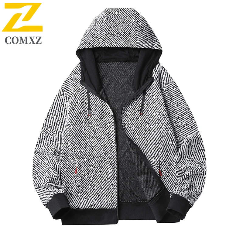 COMXZ Мужская одежда больших размеров, осенняя новая ветрозащитная водонепроницаемая универсальная модная повседневная уличная куртка с отложным воротником высокого качества
COMXZ Мужская одежда больших размеров, осенняя новая ветрозащитная водонепроницаемая универсальная модная повседневная уличная куртка с отложным воротником высокого качества