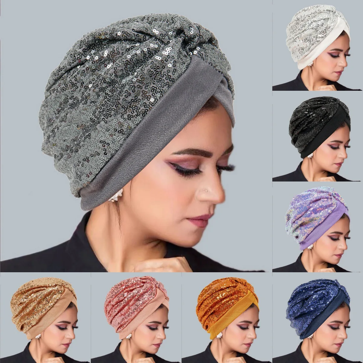 New Sequin Turban Indian Hat Women Chemo Cap Muslim Hijab Pleated Headscarf Beanies Bonnet Hair Loss Head Wrap Turbante Mujer
New Sequin Turban Indian Hat Women Chemo Cap Muslim Hijab Pleated Headscarf Beanies Bonnet Hair Loss Head Wrap Turbante Mujer
