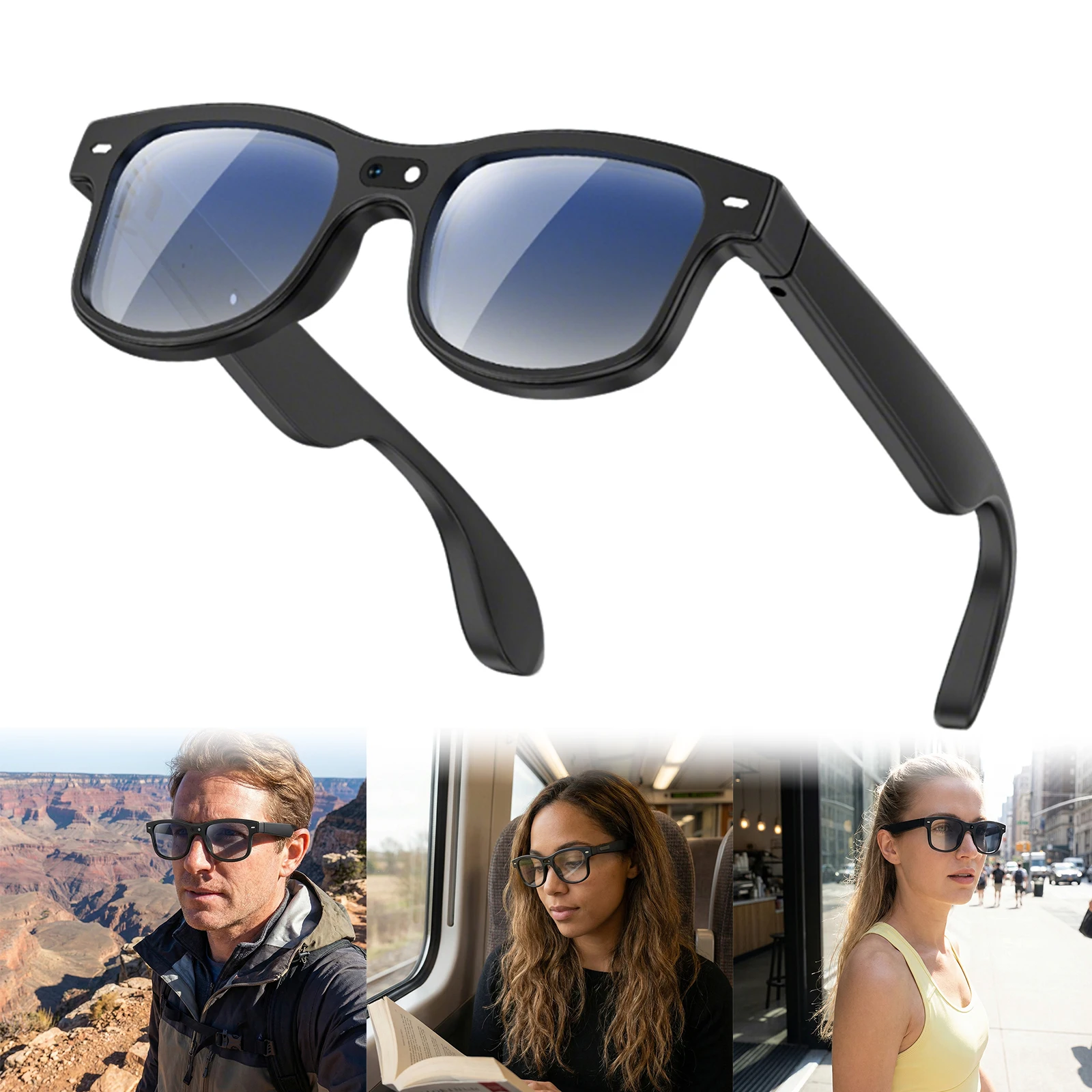 Умные очки с функцией перевода в реальном времени на 160+ языков, 8-мегапиксельная HD-камера, очки с линзами, меняющими цвет, для мужчин и женщин, для вождения
Умные очки с функцией перевода в реальном времени на 160+ языков, 8-мегапиксельная HD-камера, очки с линзами, меняющими цвет, для мужчин и женщин, для вождения