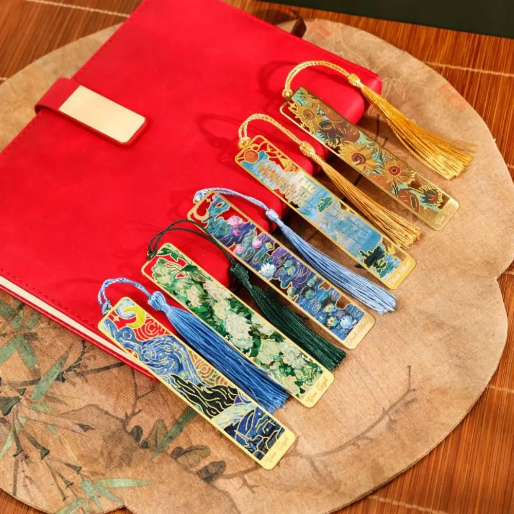 Retro Oil Painting Metal Bookmark Student Gift Tassel Pendant Reading Book Clip Ruler School Office Supplies Pagination Mark
Retro Oil Painting Metal Bookmark Student Gift Tassel Pendant Reading Book Clip Ruler School Office Supplies Pagination Mark