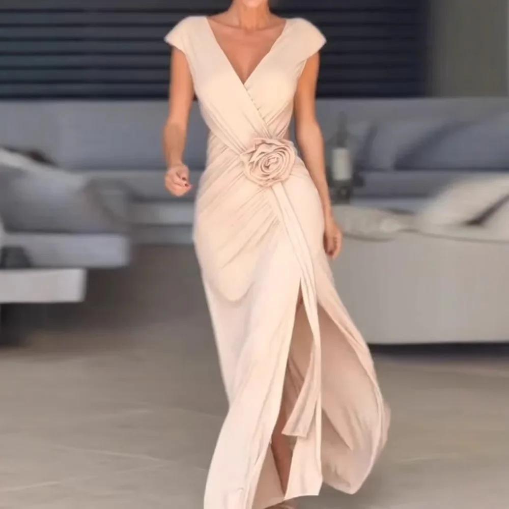 Dress for Women Elegant V-neck Sleeveless Slit Hollow Waist Slimming Bodycon Dresses Evening Gown Skirt Summer and Fall 2024 New
Dress for Women Elegant V-neck Sleeveless Slit Hollow Waist Slimming Bodycon Dresses Evening Gown Skirt Summer and Fall 2024 New