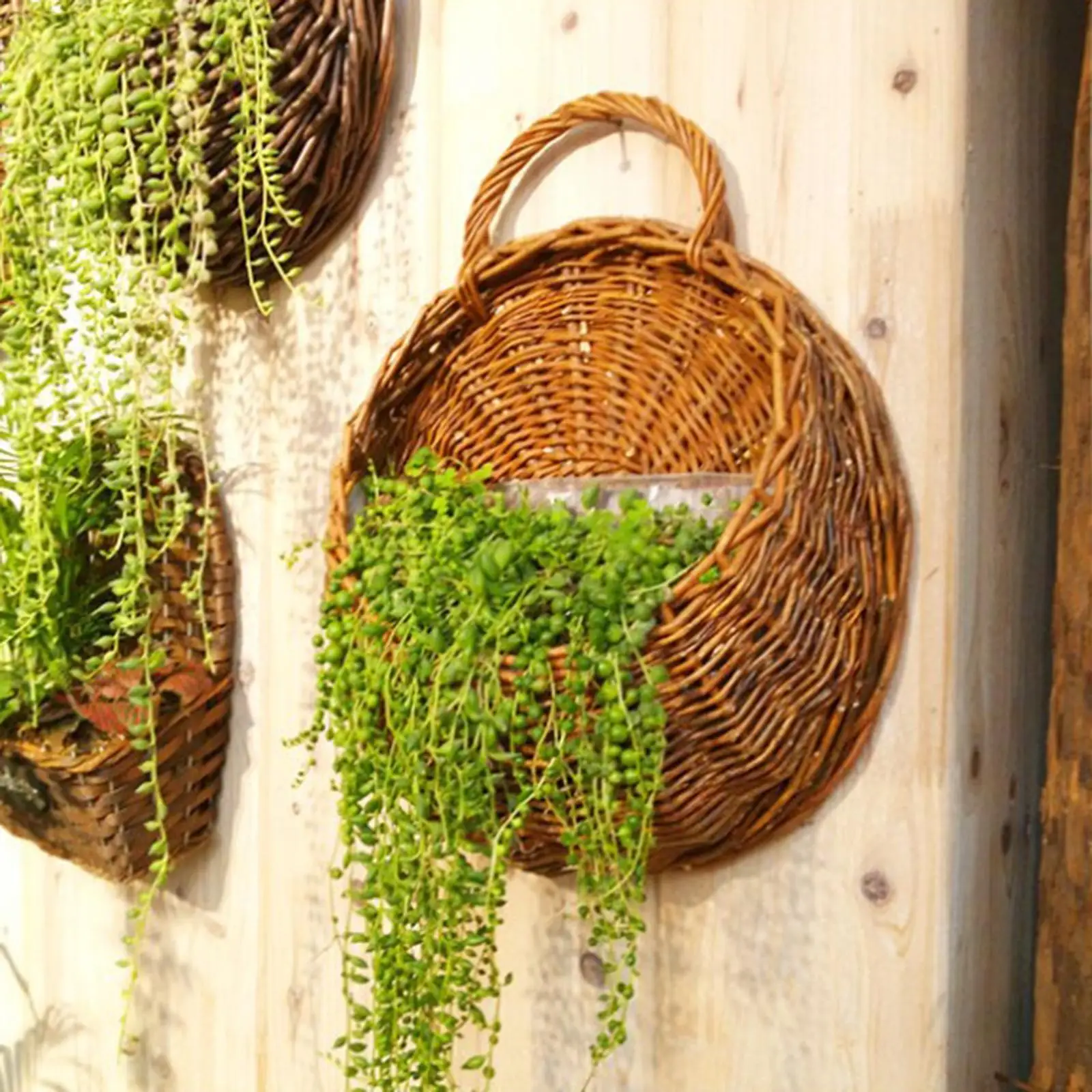 Woven Flower Basket Wall Storage Woven Baskets Planter Basket for Balcony
Woven Flower Basket Wall Storage Woven Baskets Planter Basket for Balcony
