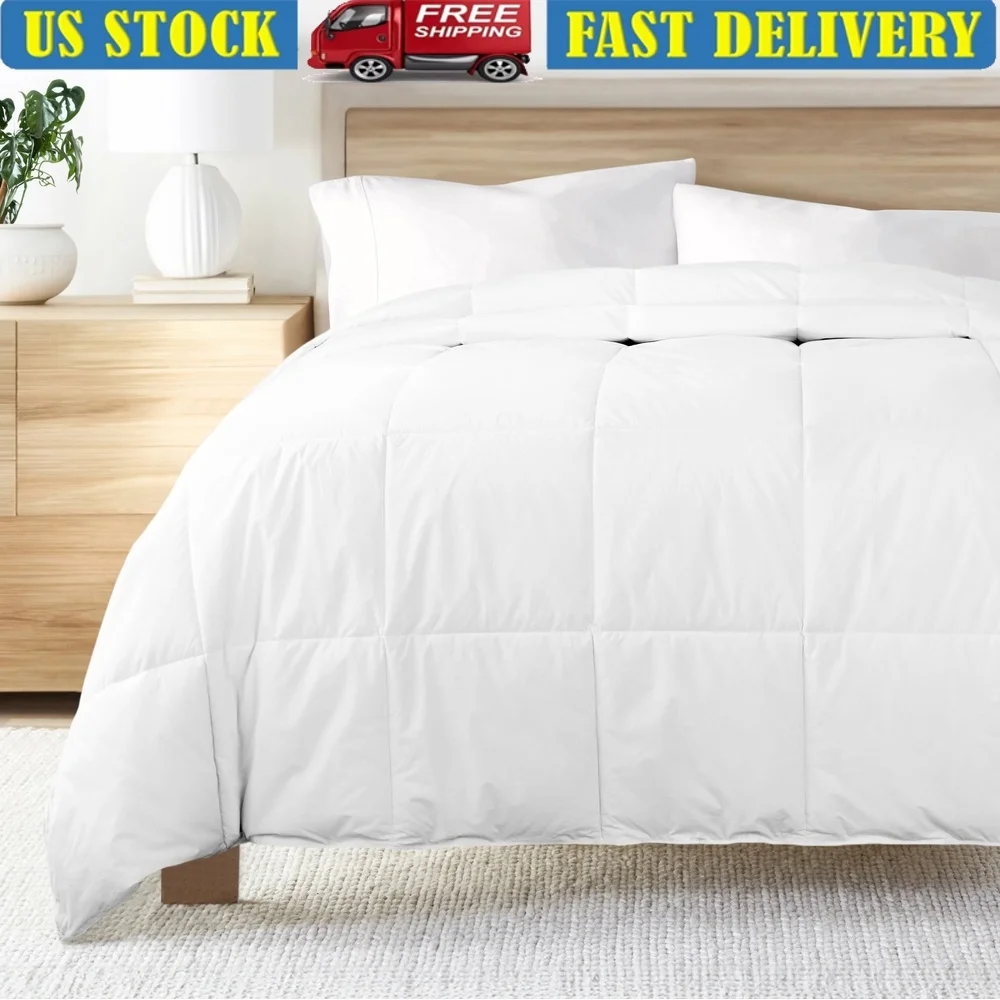 Ultra Plush Cotton Down Alternative Comforter Duvet Insert Full Queen Breathable Soft Warm All Season Cozy Bedding
Ultra Plush Cotton Down Alternative Comforter Duvet Insert Full Queen Breathable Soft Warm All Season Cozy Bedding
