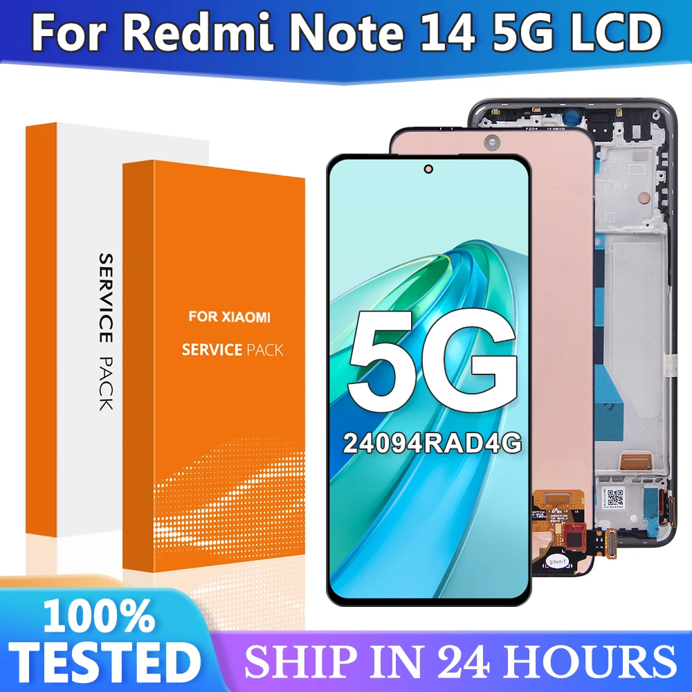 ЖК-дисплей для Xiaomi Redmi note 14 5G, ЖК-дисплей, преобразователь сенсорного экрана в сборе для Redmi note 14 5G 24094RAD4G Замена экрана
ЖК-дисплей для Xiaomi Redmi note 14 5G, ЖК-дисплей, преобразователь сенсорного экрана в сборе для Redmi note 14 5G 24094RAD4G Замена экрана