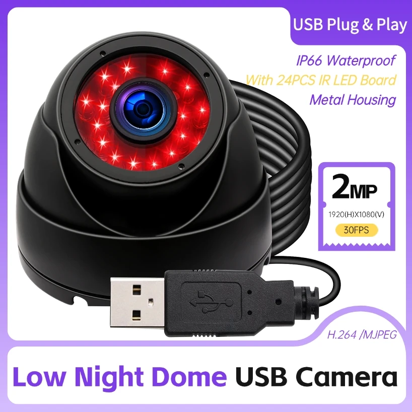 ELP 1080P купольная USB-камера дневного/ночного видения, слабое освещение, 0,01 люкс, ИК-инфракрасная веб-камера H.264, водонепроницаемая внутренняя наружная камера безопасности
ELP 1080P купольная USB-камера дневного/ночного видения, слабое освещение, 0,01 люкс, ИК-инфракрасная веб-камера H.264, водонепроницаемая внутренняя наружная камера безопасности