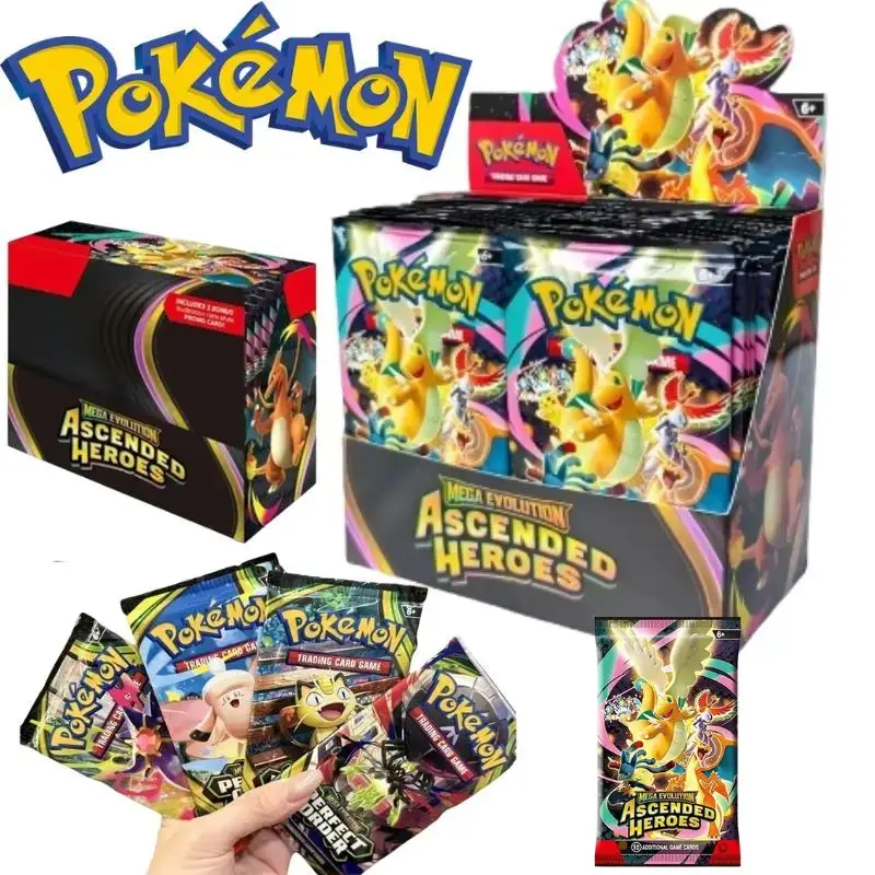360Pcs English Pokémon TCG: Mega Evolution Perfect Order,Ascended Heroes Booster Box Pokemon trade card 36 Pack Box gifts Toys
360Pcs English Pokémon TCG: Mega Evolution Perfect Order,Ascended Heroes Booster Box Pokemon trade card 36 Pack Box gifts Toys