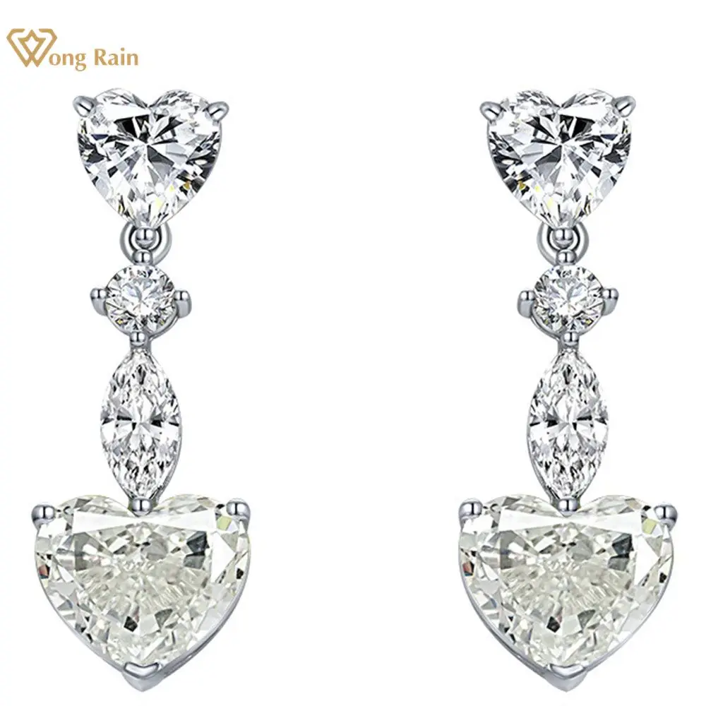 Wong Rain 925 Sterling Silver G Color Crushed Ice Cut Heart Lab Sapphire High Carbon Diamonds Drop Dangle Earrings Fine Jewelry
Wong Rain 925 Sterling Silver G Color Crushed Ice Cut Heart Lab Sapphire High Carbon Diamonds Drop Dangle Earrings Fine Jewelry