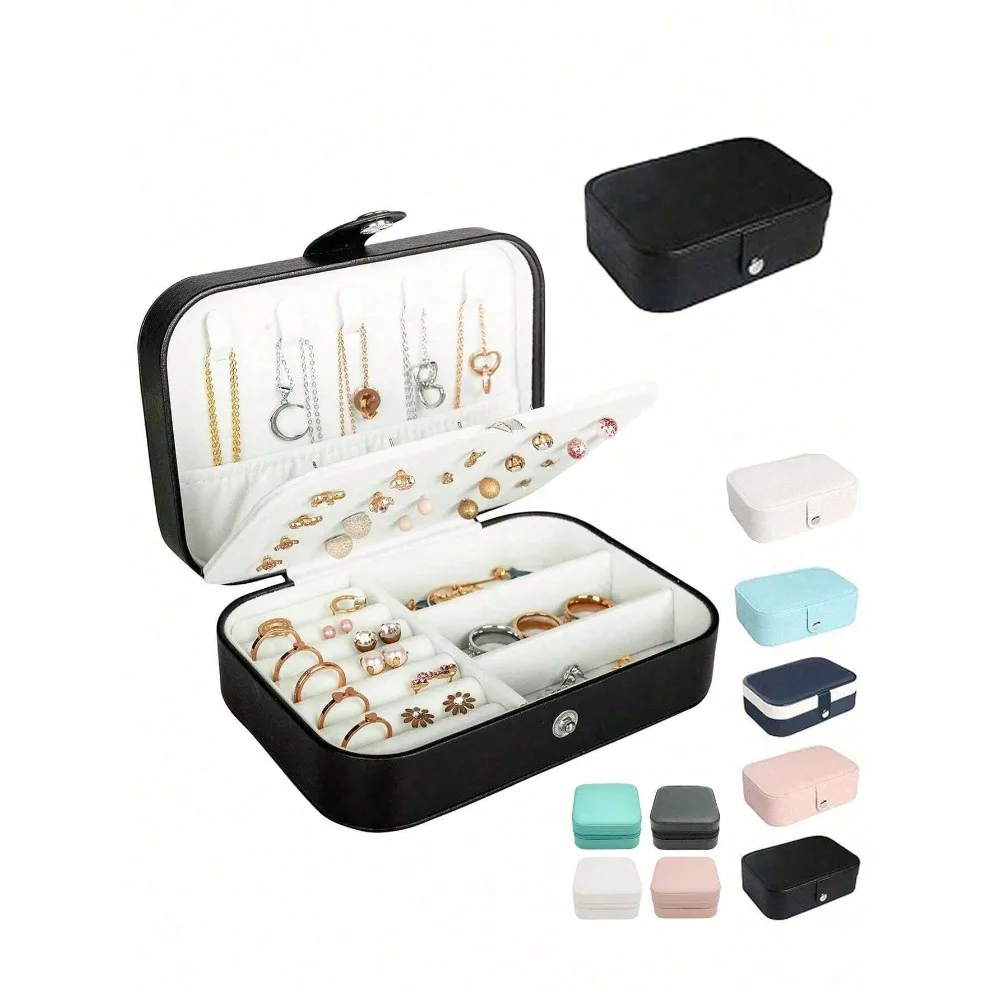 1pc Travel Jewelry Storage Box, Mini Jewelry Travel Case, Small Portable Jewelry Box, Compact Jewelry Organizer Box For Rings Ea
1pc Travel Jewelry Storage Box, Mini Jewelry Travel Case, Small Portable Jewelry Box, Compact Jewelry Organizer Box For Rings Ea
