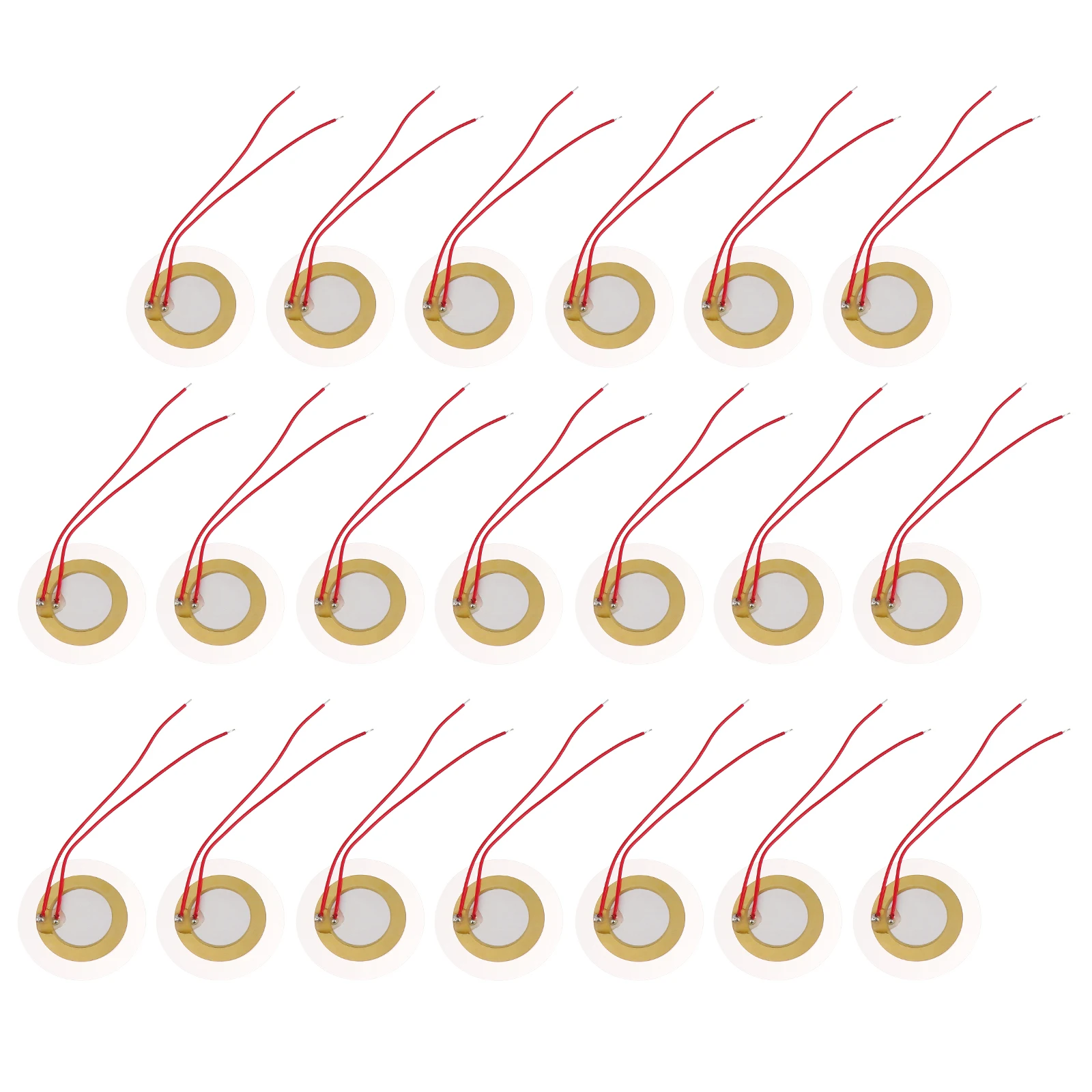20 Pcs Buzzers Sensor Drum High Decibel Piezo Discs Golden Piezoelectric Trigger Music Touch Sensor Electronic Drum
20 Pcs Buzzers Sensor Drum High Decibel Piezo Discs Golden Piezoelectric Trigger Music Touch Sensor Electronic Drum