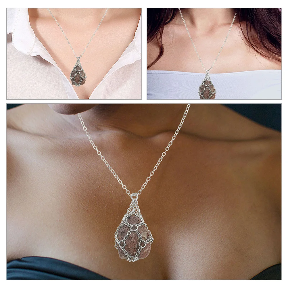 Crystal Necklace Holder Hollow Stone Holder Pendant Necklace Cage For Stones Diy Jewelry Accessory Metal Net Bag Vintage Cord
Crystal Necklace Holder Hollow Stone Holder Pendant Necklace Cage For Stones Diy Jewelry Accessory Metal Net Bag Vintage Cord