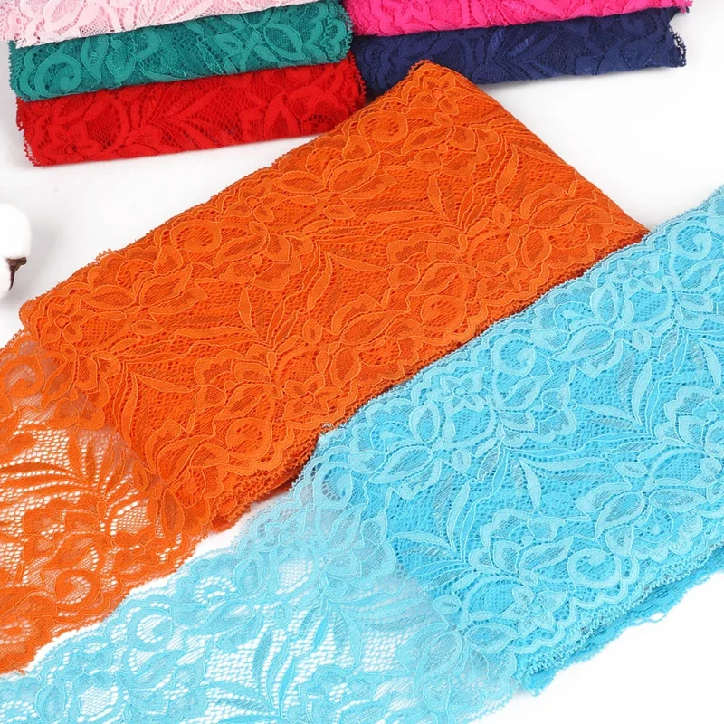 Elastic Lace Trim Ribbon, DIY Garment Accessories, Sewing Kintted Lace Fabric, Wedding Decor, 15cm Wide, 20 Colors, 10Yards/lot
Elastic Lace Trim Ribbon, DIY Garment Accessories, Sewing Kintted Lace Fabric, Wedding Decor, 15cm Wide, 20 Colors, 10Yards/lot