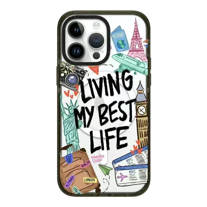 MagSafe Acrylic Living My Best Life Phone Case Cover for iPhone 11 12 13 14 15 Pro Max Case for iPhone 15 ProMax
MagSafe Acrylic Living My Best Life Phone Case Cover for iPhone 11 12 13 14 15 Pro Max Case for iPhone 15 ProMax