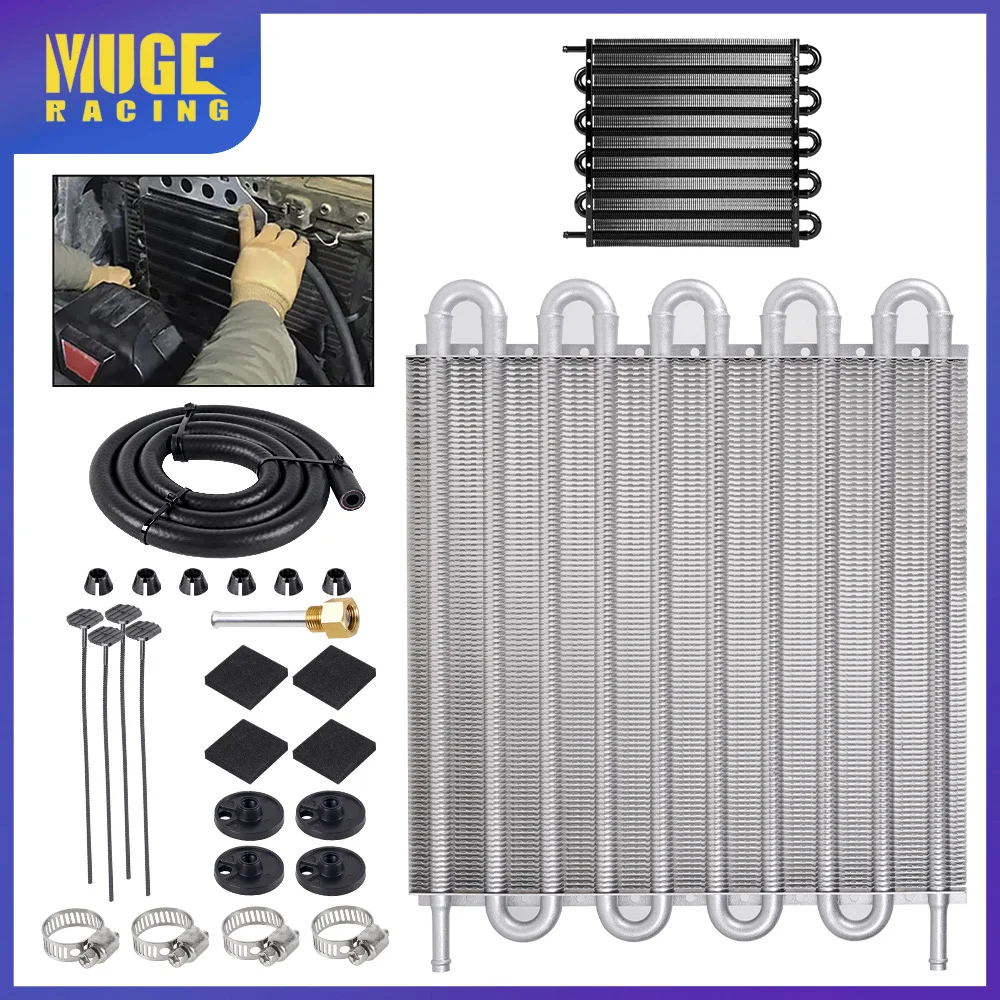 MUGE-10 Row 5/16" Extended Length Aluminum Oil Cooler Kit Auto-Manual Radiator Converter Kit OSA021
MUGE-10 Row 5/16" Extended Length Aluminum Oil Cooler Kit Auto-Manual Radiator Converter Kit OSA021