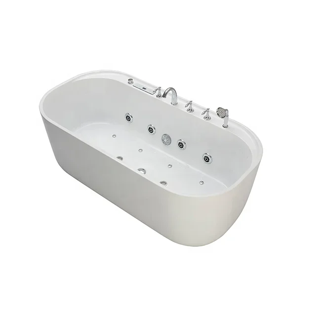 One piece bathtub freestanding computer controlled whirlpools massage bathtub
One piece bathtub freestanding computer controlled whirlpools massage bathtub