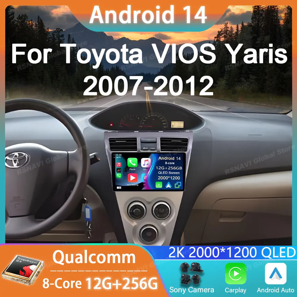 Автомобильный радиоприемник Android 14 для Toyota VIOS Yaris 2007 2008 2009 2010-2012 GPS Carplay Мультимедийный плеер Навигация Стерео Авто Аудио
Автомобильный радиоприемник Android 14 для Toyota VIOS Yaris 2007 2008 2009 2010-2012 GPS Carplay Мультимедийный плеер Навигация Стерео Авто Аудио