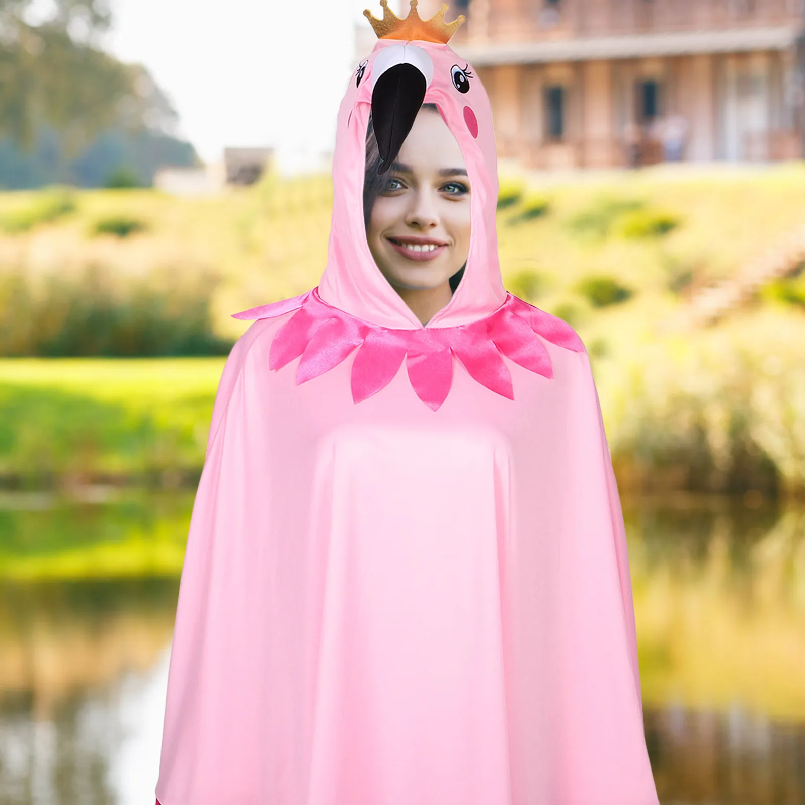 Flamingo Performance Costume Unisex Pajama Animal Girl Dress Cloak Hooded Cape Lightweight Durable Cartoon Print Party Wear
Flamingo Performance Costume Unisex Pajama Animal Girl Dress Cloak Hooded Cape Lightweight Durable Cartoon Print Party Wear