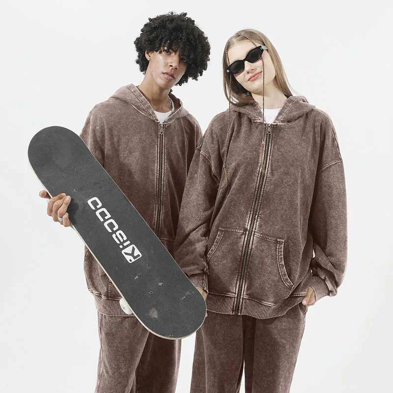 350GSM 80% Cotton Zipper Terry Men's Hoodie, Vintage Distressed Washed Coat Man, Streetwear Womans Oversized Jacket
350GSM 80% Cotton Zipper Terry Men's Hoodie, Vintage Distressed Washed Coat Man, Streetwear Womans Oversized Jacket
