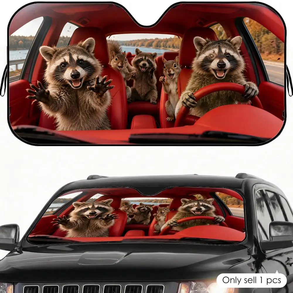 Raccoon and Squirrel Animal Sun Visor Car Windshield Sunshade UV Protection Reflective Foldable Heat Insulation Cover
Raccoon and Squirrel Animal Sun Visor Car Windshield Sunshade UV Protection Reflective Foldable Heat Insulation Cover