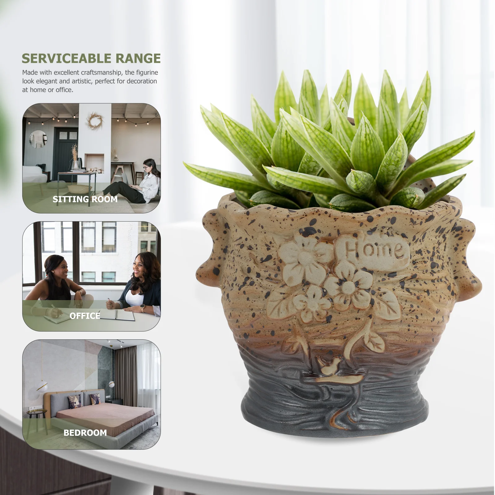 Wall Mounted Flowerpot Chic Ceramic Planter Flower Pot Succulents Small Plants Decorating Container for 
Wall Mounted Flowerpot Chic Ceramic Planter Flower Pot Succulents Small Plants Decorating Container for