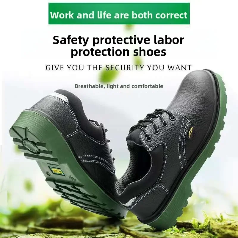 DurableCowhide Work Labor Insurance Shoes Steel Head Anti-smash And Stab-proof Labor Insurance Shoes Men's Safety Protective Sho
DurableCowhide Work Labor Insurance Shoes Steel Head Anti-smash And Stab-proof Labor Insurance Shoes Men's Safety Protective Sho