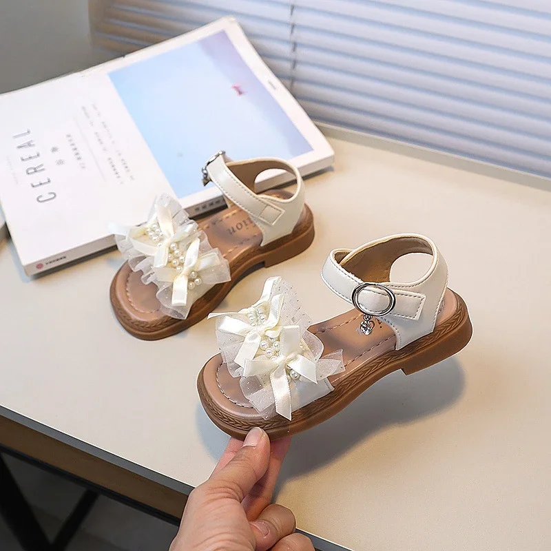 Summer Cute Lace Children's Sandals Soft Open-toe Wedding Sandals for Pretty Girls Non-slip Elegant Bowknot Kids Princess Shoes
Summer Cute Lace Children's Sandals Soft Open-toe Wedding Sandals for Pretty Girls Non-slip Elegant Bowknot Kids Princess Shoes