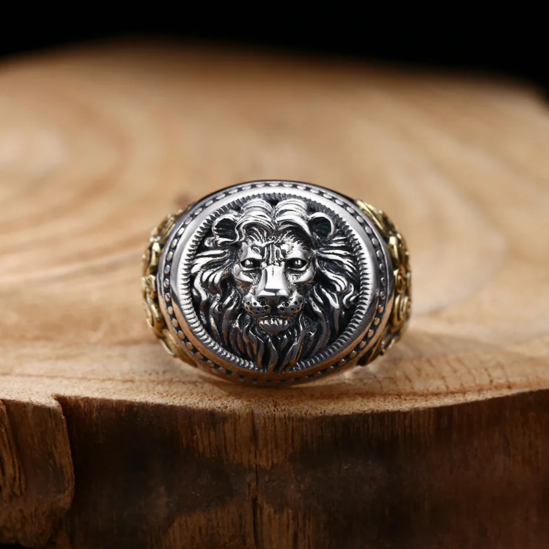 925 sterling silver ring lion ring opening adjustable men's Thai silver vintage distressed Korean jewelry
925 sterling silver ring lion ring opening adjustable men's Thai silver vintage distressed Korean jewelry