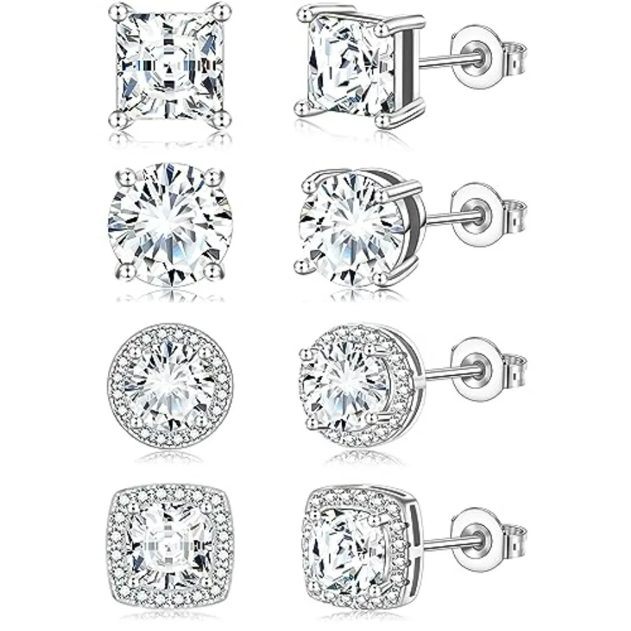 Zankulas Cubic Zirconia Stud Earrings for Women Mens Earrings Hypoallergenic Square CZ Studs Set
Zankulas Cubic Zirconia Stud Earrings for Women Mens Earrings Hypoallergenic Square CZ Studs Set