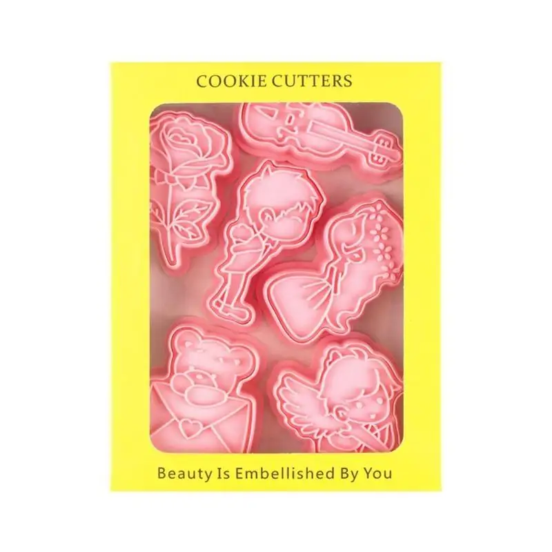 G6KF Wedding Cookie Cutter Biscuit Molds Cookie Fondant Plastic Push-type Household Set Cookie Baking Molds
G6KF Wedding Cookie Cutter Biscuit Molds Cookie Fondant Plastic Push-type Household Set Cookie Baking Molds