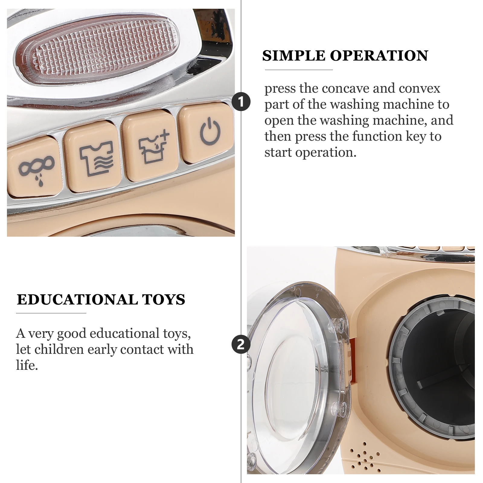 1pc Washing Machine Toy Mini Decorative Plastic Creative Kids Play House Supply Simulated Furniture Fun Learning Design
1pc Washing Machine Toy Mini Decorative Plastic Creative Kids Play House Supply Simulated Furniture Fun Learning Design