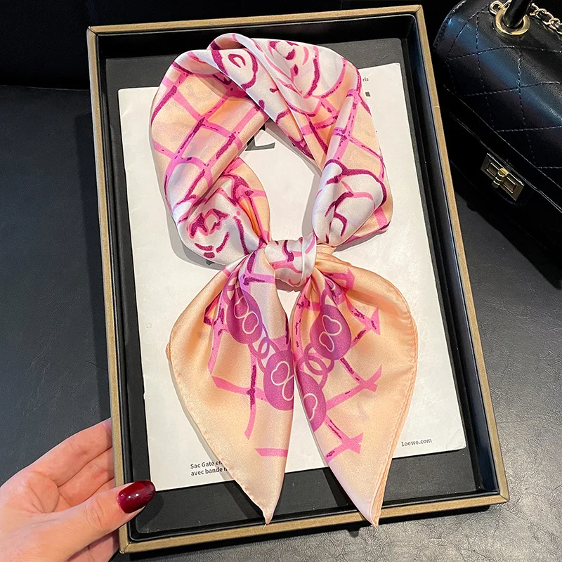 Новый модный шелковый квадратный шарф в корейском стиле, женский атласный шарф с принтом, галстук, аксессуар для волос, головной платок, универсальный шарф с запахом
Новый модный шелковый квадратный шарф в корейском стиле, женский атласный шарф с принтом, галстук, аксессуар для волос, головной платок, универсальный шарф с запахом