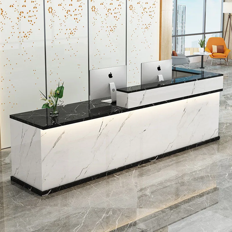 Customized Elegant Desk Table Unique Design Premium Aesthetic Reception Desk Creative Storage Empfangs Theke Office Furniture
Customized Elegant Desk Table Unique Design Premium Aesthetic Reception Desk Creative Storage Empfangs Theke Office Furniture