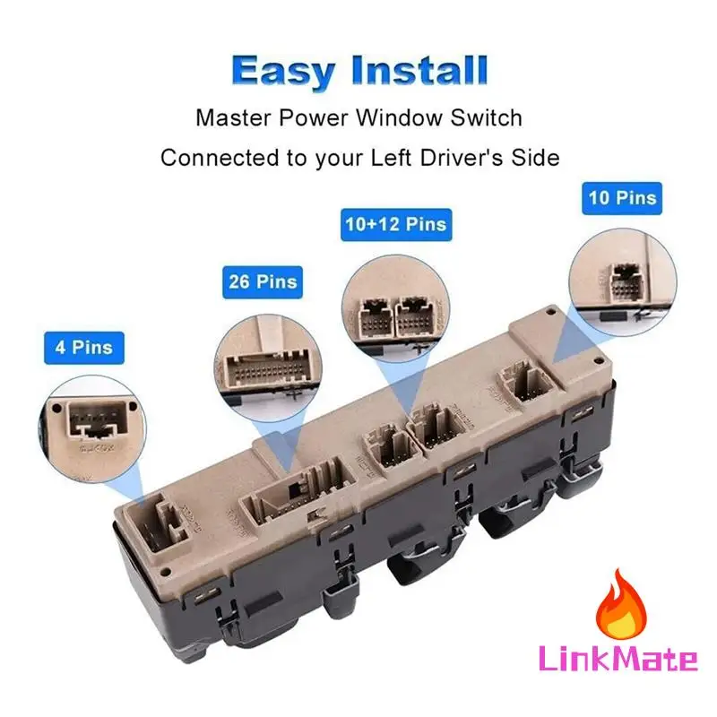Electric Master Window Switch Control 10398564 15186208 15112971 For Chevy Silverado GMC Sierra 03-06 15883319 15109667
Electric Master Window Switch Control 10398564 15186208 15112971 For Chevy Silverado GMC Sierra 03-06 15883319 15109667
